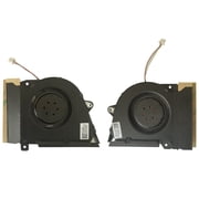 QUETTERLEE New Laptop CPU+GPU Cooling Fan for ASUS Rog Zephyrus G14 GA401I GA401IV GA401IU GA401IH GA401II Series 13NR03F0AP0301 13NR03F0AP0101 DFSCK22115181H FMBC DFSCK22105182H FMBB DC12V 1A Fan