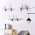 thumbnail image 5 of Soporte para estante de pared de 4 piezas, soporte para estante triangular de 150 cm, soporte de hardware flotante, soporte de fijación, soportes de ángulo recto, soporte de hardware flotante, 5 of 5