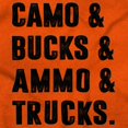 thumbnail image 2 of Camo Bucks Trucks Cute Hunter Son Womens Slim Fit Graphic Tee Brisco Brands X, 2 of 5