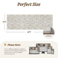 thumbnail image 5 of SIXHOME 2'x6' Floral Runner Rug, Washable Non-Slip Traditional Carpet, Soft Botanical Kitchen Hallway Entryway Rug, Beige, 5 of 7