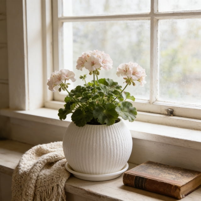 Macetas artificiales con platillos | Macetas decorativas de plástico para uso interior y exterior | Macetas pequeñas y medianas para suculentas y plantas de interior | Juego de 1