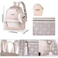 thumbnail image 5 of Backpack Ladies Elegant Pu Leather Backpack Girls For Women Black, 5 of 5