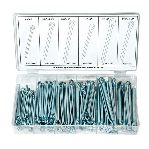 K-Tool 78 144-pc Cotter Pin Assortment (6 sizes)