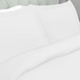 thumbnail image 2 of Superior Tierney Cotton Percale Duvet Cover Set, Full/Queen, White, 2 of 6