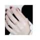 thumbnail image 2 of 1pc S925 Sterling Silver Natural Rose Cut White Crystal Ring, 2 of 5