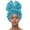 Sky Blue, variant on HJYCHN Women Ruffle Turban Wrap Cap Scarf Shawl Hat Chemo Headwear Sky Blue One Size