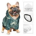 thumbnail image 3 of Fotbe Scary Moon And Clouds Print Small Dog Sweater Hoodies Pet Grey Hooded Soft Fleece Sweatshirts with Pocket Fall Winter Puppy Cat Sweaters Warm Clothes-Large, 3 of 7