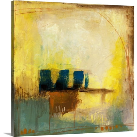 Azura Wrap Great BIG Canvas | Jennifer Goldberger Premium Thick-Wrap Canvas entitled Aquamarine Aura II ()
