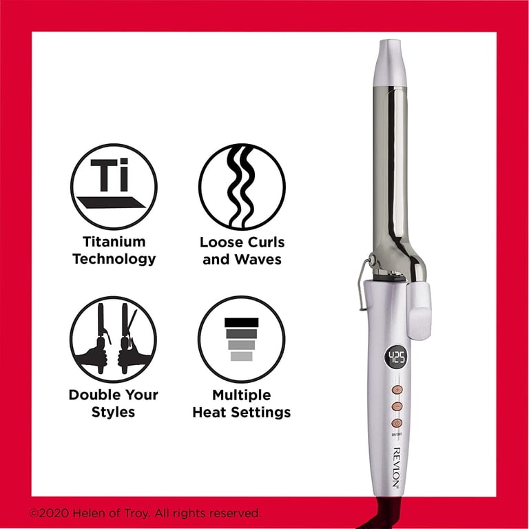 Revlon Curler: Salon Long Lasting Curls Titanium Curling Iron, 1