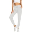 thumbnail image 3 of TGPMGRZ Jogger Scrub Pants for Women Lightweight Yoga Scrub Pants Athletic Sweatpants with Drawstring, White Size L, 3 of 6
