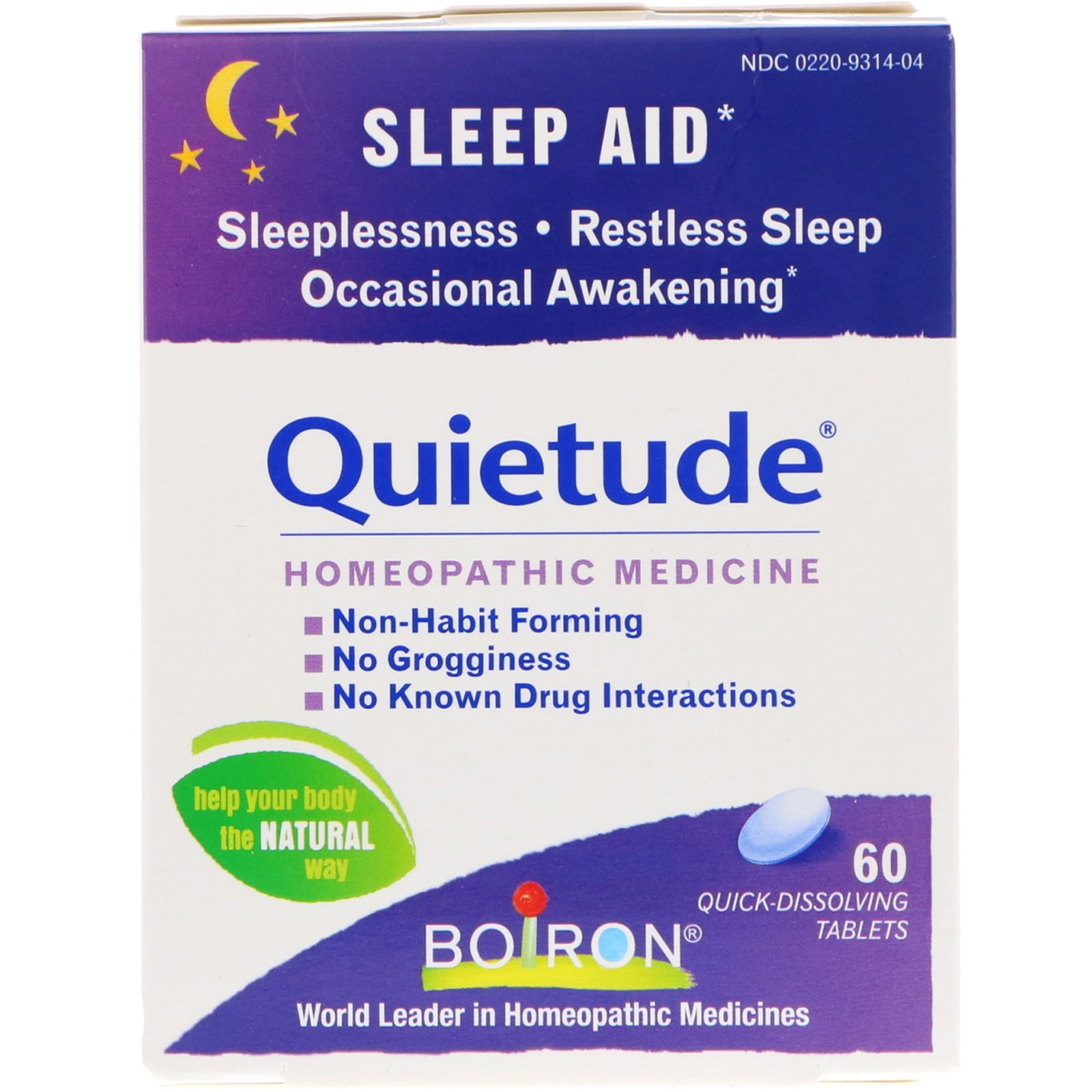 Boiron Quietude Sleep Aid 60 QuickDissolving Tablets  Walmart.com
