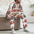 thumbnail image 7 of Hirioo Christmas Houses for Men's Pajama Sets 2 Piece Pjs Men's Long-Sleeved Pajama Set Button Down Sleepwear,S-XXL-Medium, 7 of 7