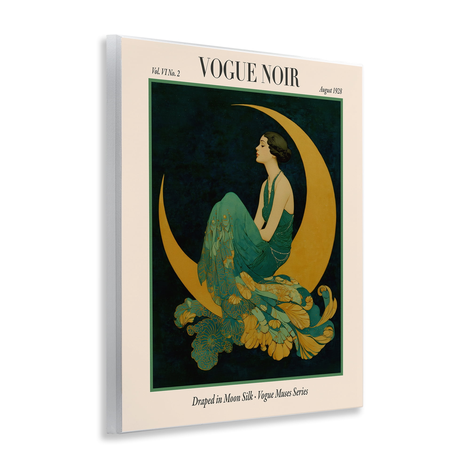 Stupell Industries Draped In Moon Silk Wall Plaque Art, design by A Barefoot Stylist