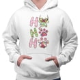 thumbnail image 2 of Puppy Ho Ho Ho Hoodie Sweatshirt Unisex X-Large White, 2 of 5