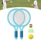 thumbnail image 1 of Juego de raquetas de bádminton DYNWAVEMX para niños con volantes y pelotas de tenis, 1 of 8
