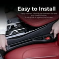 thumbnail image 4 of Nikauto Car Seat Gap Filler, 2-Pack No-Drop Seat Side Gap Seam Filler Organizer with Phone Holder, Universal Fit Fill The Gap Between Seat & Console, Perfect for Car, SUV, Truck, 4 of 7