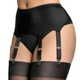 thumbnail image 1 of Women Ladies Sexy Lace Thigh-Highs Stockings Garter Belt Suspender G-string Set, 1 of 2