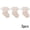 3 Pieces Of Pink Double-Layer, variant on LYMAYTER 0-8Y 3 Pack Kids Girls Socks Toddler Ruffle Bow Socks Eyelet Solid Color Princess Dress Socks