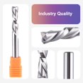 thumbnail image 3 of SpeTool 5PCS Spiral Downcut Router Bits 1/4" Shank 1" Cutting Length Solid Carbide CNC Router Bit Set End Mills for Plunge Router, 3 of 9