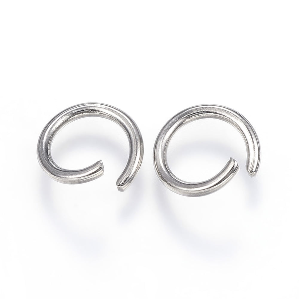 Resistant 304 Stainless Steel Jump Rings Open Jump Rings Stainless Steel color 10x1.4mm Inner Diameter: 7mm