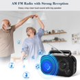 thumbnail image 2 of Radio portátil DreamSky AM/FM enchufable o con pilas, 2 of 7