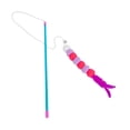 thumbnail image 2 of Visland Cat Teaser Toy Retractable Rope Cat Stick Teasing Wand with Bells Elastic Cord Kittens Chew-Proof Teaser Stick, 2 of 8
