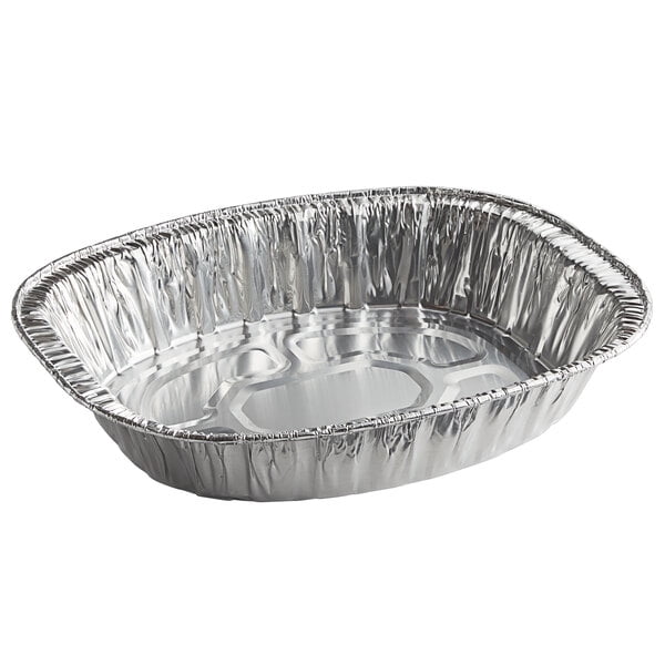 Oval Aluminium Foil Tray Buffet Disposable Party Serving Food