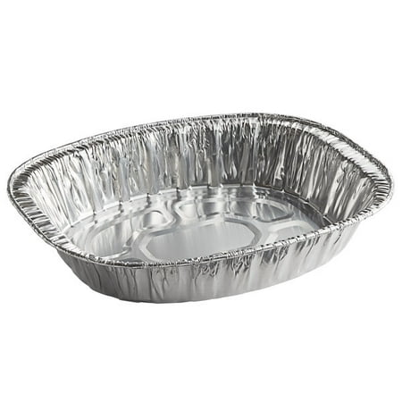 

VeZee Disposable Oval Roasting Pan - Durable Turkey Roaster Pans Extra Large Heavy-Duty Aluminum Foil Deep Oval Shape for Chicken Meat Brisket Roasting Baking Recyclable: 250 Pans