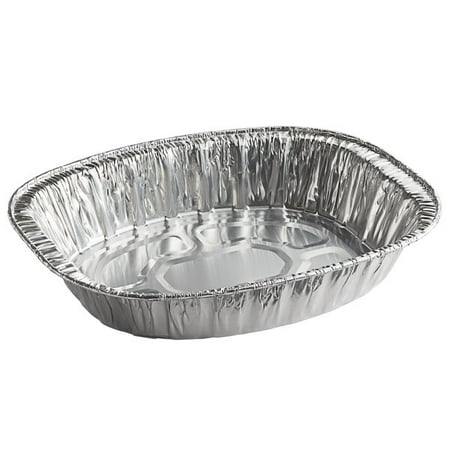 

VeZee Disposable Oval Roasting Pan - Durable Turkey Roaster Pans Extra Large Heavy-Duty Aluminum Foil Deep Oval Shape for Chicken Meat Brisket Roasting Baking Recyclable: 40 Pans