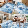 thumbnail image 6 of Area Rug 4'x6', Sea Turtle Coastal Non-slip Runner Rug Carpet for Bedside, Blue Summer Beach Coral Jellyfish Washable Outdoor Indoor Area Rugs Mat for Entryway/Living Room/Bedroom/Kitchen/Office, 6 of 9