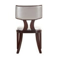 thumbnail image 6 of Manhattan Comfort Pulitze 18.1" Faux Leather Dining Chair in Silver (Set of 2), 6 of 6