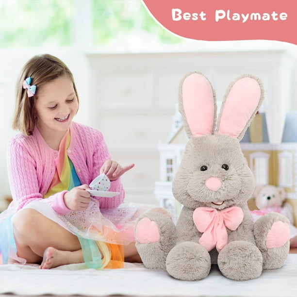 MorisMos, Giant Bunny Stuffed Animal, 31.5 inches, Gray - Walmart.com