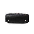 thumbnail image 3 of Genuine Leather Women's Embossed Boston Handbag, Crossbody Satchel Purse, Top Handle, 3 of 8