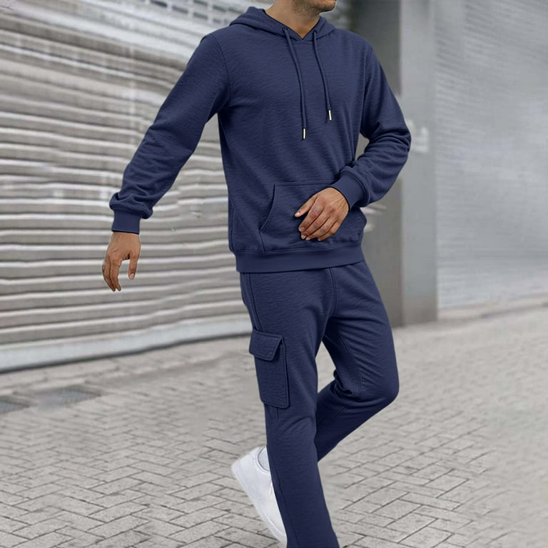 Track Suits Mens Piece Set Sweatsuits Hoodie and Sweatpants