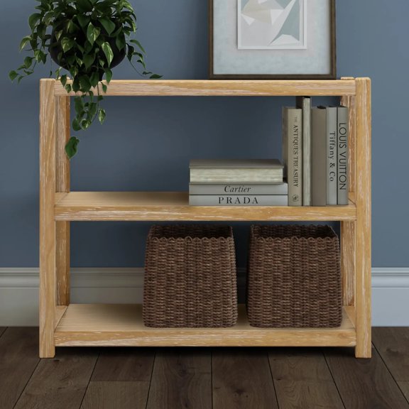Greenport 30" Modular Bookcase, Solid Wood with a Brushed Driftwood Finish