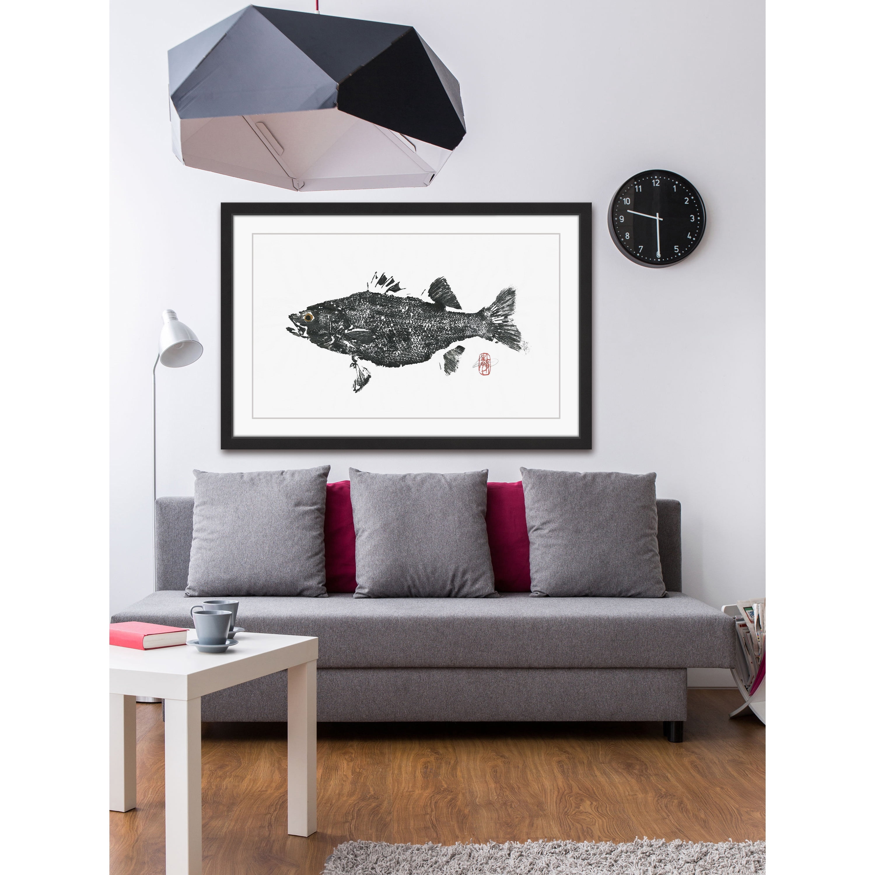 "Striped Bass" Framed Painting Print