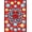 Red Multi, Pattern 3, variant on ODIKA 4'x6' Washable Area Rug Retro Arcade Style Octopus Feline Pixel Art Decorative Floor for Bedroom, Reading Nook, Pet Friendly & Non-Shedding
