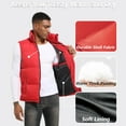 thumbnail image 4 of Y.F.H sunbest Men's Puffer Vest Sleeveless Jacket Outdoor Winter Warm Lightweight Quilted Outerwear Vest, 4 of 6