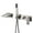 Brushed Nickel, variant on Brushed Gold Wall Mount Tub Faucet with Hand Shower, Waterfall Spout with Sprayer and Valve Sumerain