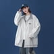 thumbnail image 3 of Chaquetas para mujer, estilo coreano, chaquetas de béisbol holgadas, cárdigans de gran tamaño con cuello vuelto, abrigos vintage de manga larga, blusas para mujer, 3 of 4