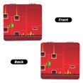 thumbnail image 2 of Qekee Geometry Dash Print Compact Makeup Mirror Folding Mini Pocket Mirror Portable Hand Mirror Double-Sided 2 x 1x Magnification for Woman Girls-Square, 2 of 9