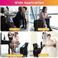 thumbnail image 5 of Byootique Rolling Makeup Train Case w/ Backpack Travel Barber Cosmetic Storage, 5 of 10