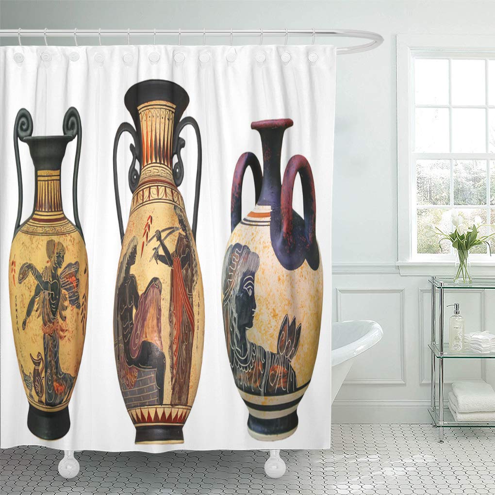 SUTTOM Black Amphora Ancient Greek Vase White Traditional Amphorae