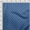 thumbnail image 3 of oneOone Georgette Viscose Blue Fabric Deer Sewing Craft Projects Fabric Prints By Yard 42 Inch Wide, 3 of 5