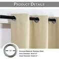 thumbnail image 6 of Lapalife Blackout Curtains Extra Long for Living Room, 144" High Room Curtain Drapes Grommet Black Out Curtains, Beige, 1 Panel, 6 of 7