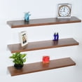 thumbnail image 2 of Set of 3 Modern and Contemporary JD walnut Floating Shelf - 47.24*9.25*1.5 inches, 2 of 4