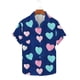 thumbnail image 2 of Blusa y camisa de manga corta con cuello vuelto Camisa de manga corta estampada para hombre Tops casuales con cuello vuelto Camisa Blusa Tops para hombre, 2 of 5
