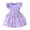 Purple, variant on SGMVNU Toddler Baby Girls Tutu Dress Ruffle Sleeve Flower Girl Dress Cute Summer Casual Sun Dresses for Birthday Party, Red, 6-9 Months