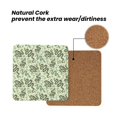 thumbnail image 4 of Xecao Green Snake for MDF Cork Coaster 4 Pcs,Drink Coasters,Suit for House Warming Gifts New Home ,Coffee Table Decor-Square, 4 of 7