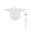 White, variant on Graduation Bachelor Hat with Tassel Unisex Cap for Kids Preschool Primary School Boys Girls